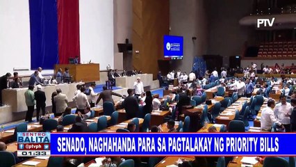 Senado, naghahanda para sa pagtalakay ng priority bills