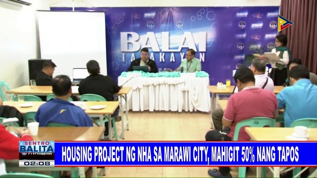 Housing project ng NHA sa Marawi City, mahigit 50% nang tapos