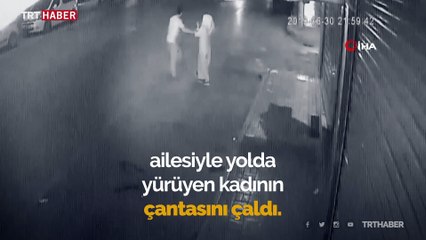 Kapkaççıyı güvenlik kameraları yakalattı