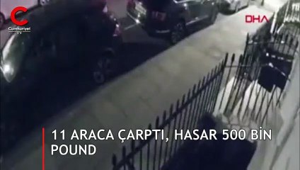 Milyonlarca liralık kaza! 11 araca çarptı