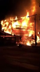 Violent incendie dans le centre ville de Morzine