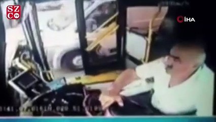 İstanbul’da maganda, sürücüsüyle tartıştığı halk otobüsünün aynasını kırdı