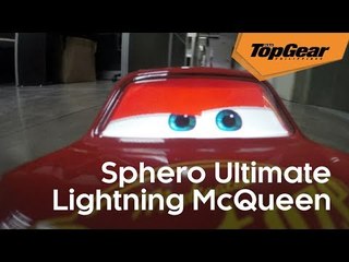 Lightning McQueen tours the Top Gear HQ