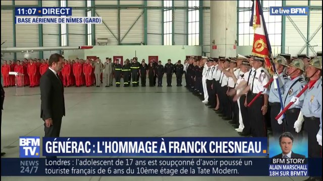 L'hommage à Franck Chesneau, pilote mort dans le crash d'un bombardier d'eau, débute à Nîmes