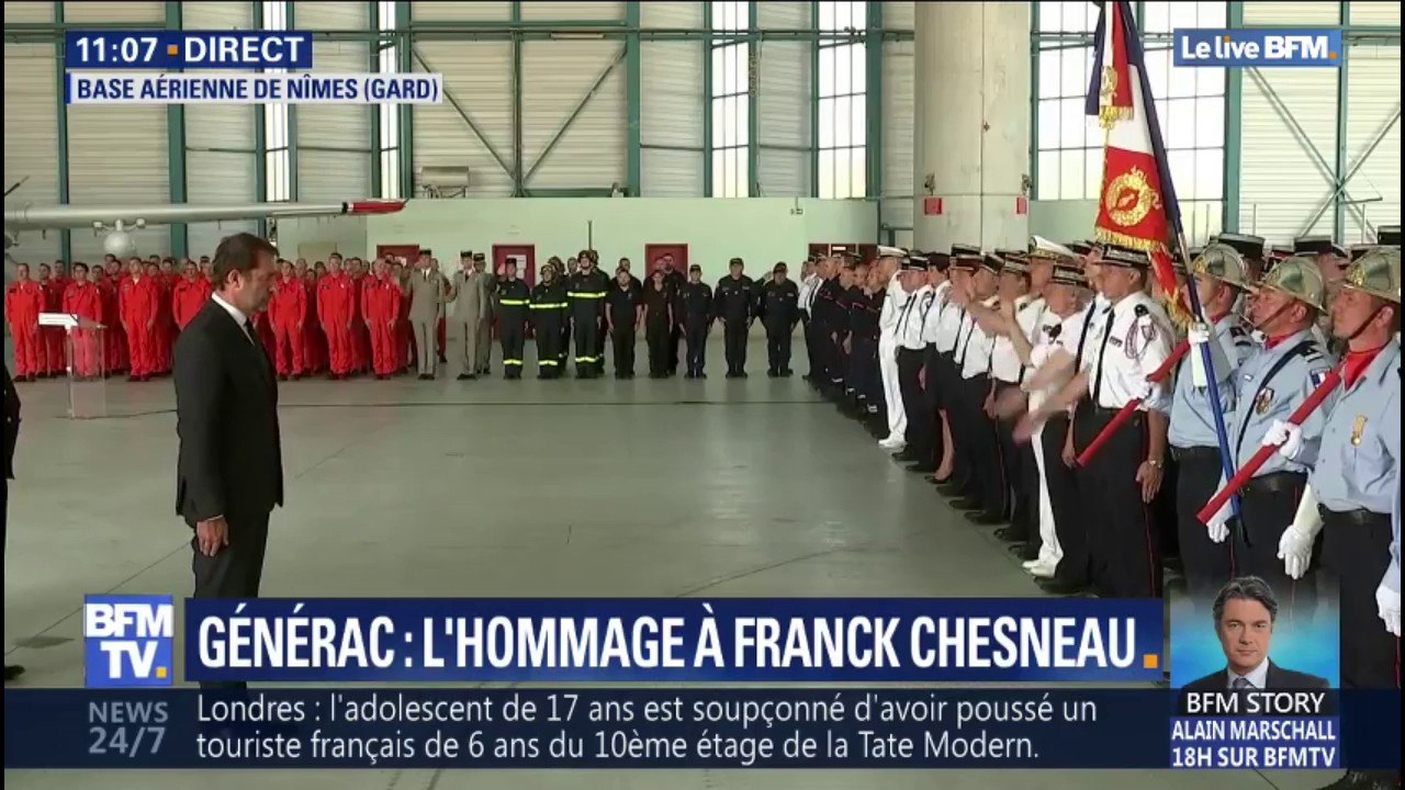 L'hommage à Franck Chesneau, pilote mort dans le crash d'un bombardier d'eau, débute à Nîmes