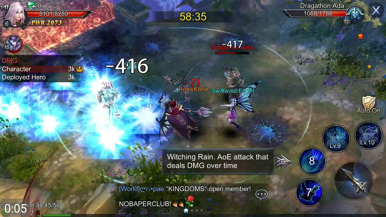 [iOS] New Fighting Skills In League of Angels - Paradise Land