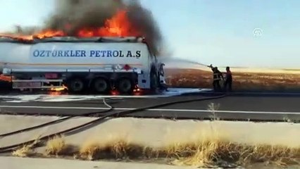 Nusaybin'de tanker yangını - MARDİN
