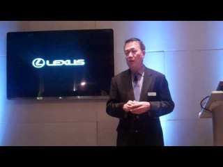 Vince Socco at the global media event for new Lexus GS
