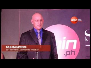 TAB BALDWIN IS SPIN.PH AWARDEE IN CATEGORY SPORTSMEN WHO TAKE THE LEAD