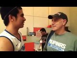 Kiefer Ravena with Tab Baldwin hours after he was named Ateneo coach