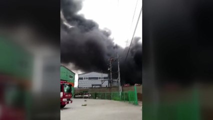 경기 김포시 도장공장에서 불...1명 다쳐 / YTN