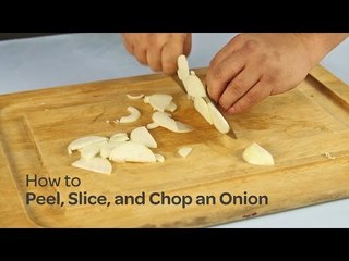How to Peel, Slice, and Chop Onion | Yummy Ph