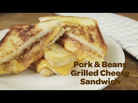 Pork and Beans Grilled Cheese Sandwich