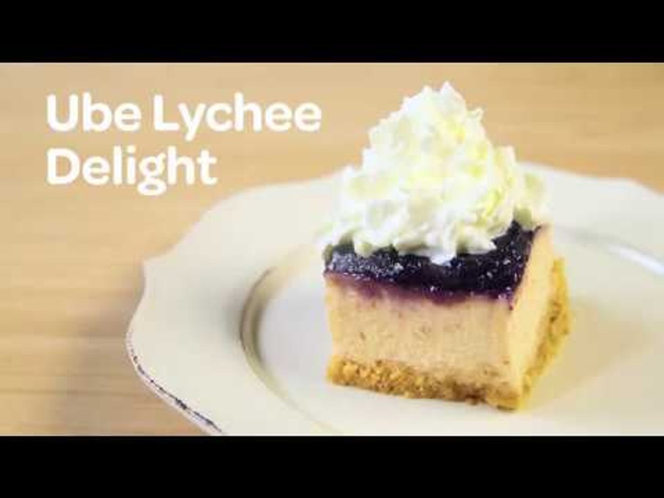 Ube Lychee Cream Pie