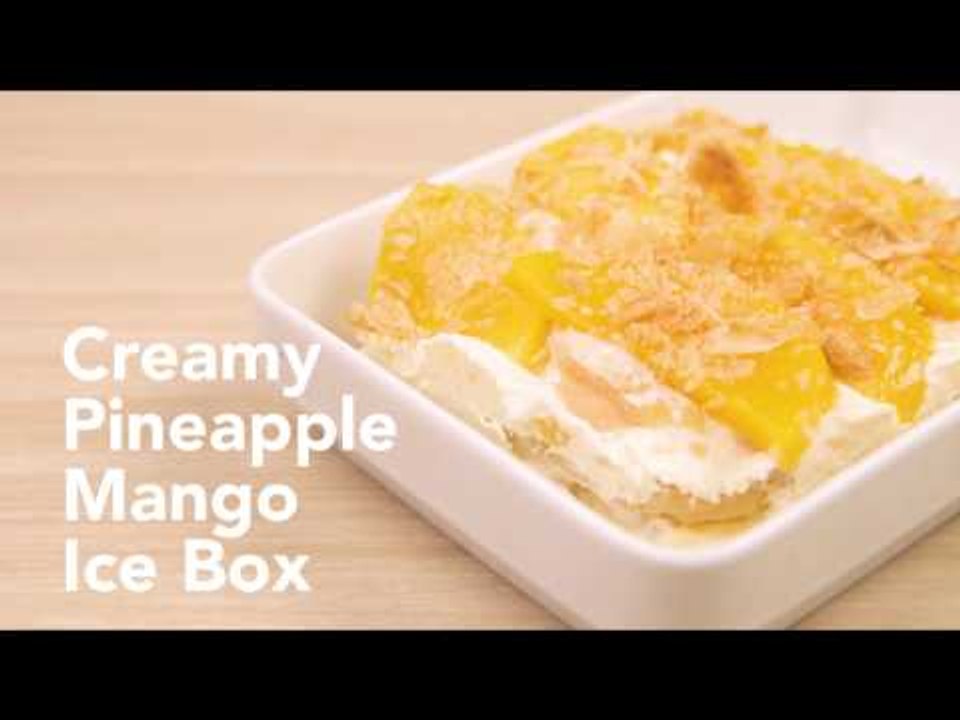 Creamy Pineapple Mango Ice Box Recipe