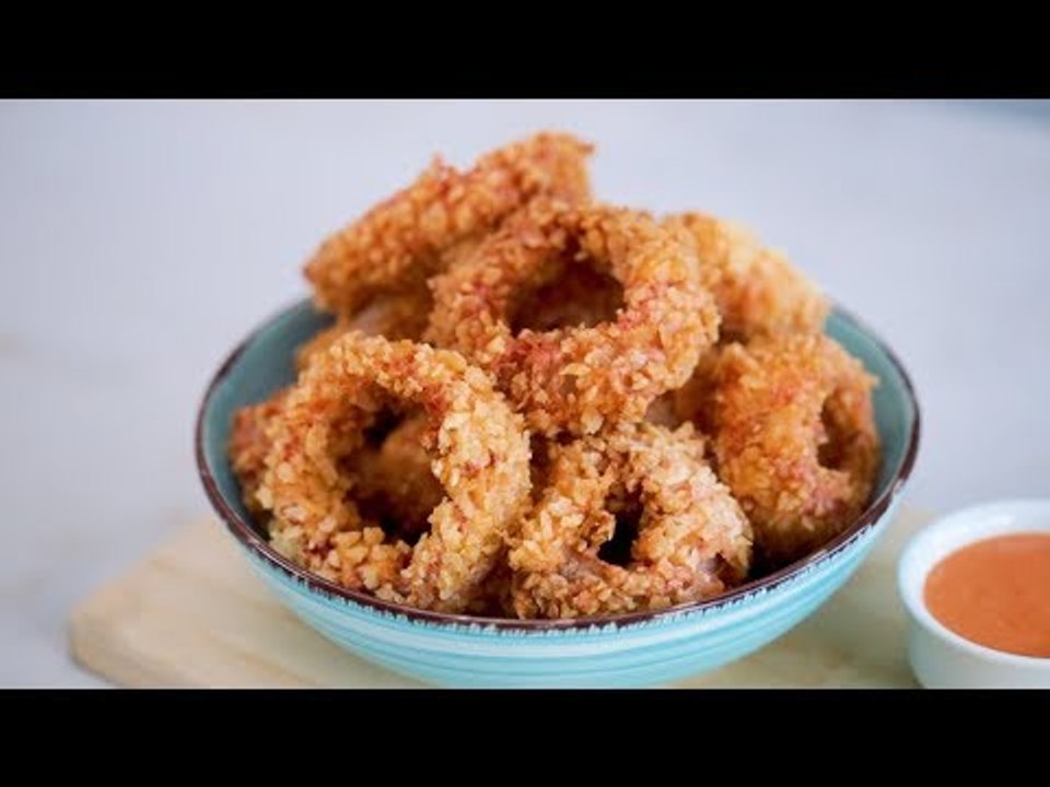 Onion Rings With Sriracha Mayo Dip Recipe | Yummy PH