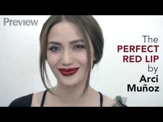 The Perfect Red Lip by Arci Muñoz