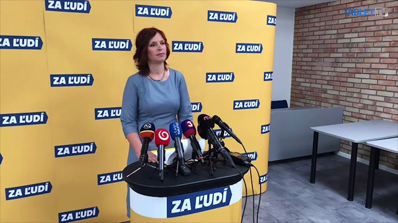 ZÁZNAM: TK Veroniky Remišovej zo strany Za ľudí