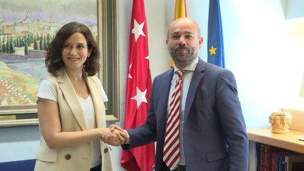 Reunión de Isabel Díaz Ayuso y Juan Trinidad