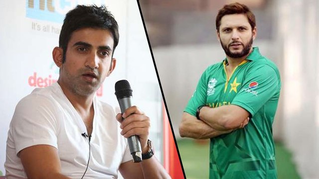 Gautam Gambhir Trolls Shahid Afridi Over Kashmir || Oneindia Telugu