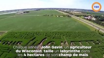 Un agriculteur fait de la prévention au suicide dans son champ de maïs transformé en labyrinthe !