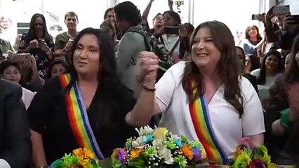 Pareja que inició lucha por el matrimonio igualitario en Ecuador se casa en Quito
