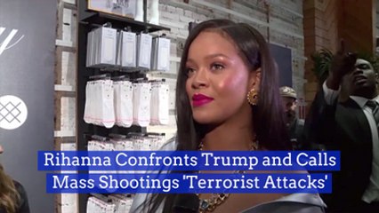 Rihanna Goes After Trump On Gun Violence