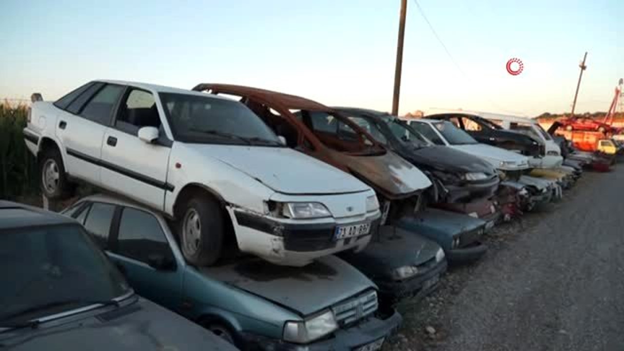 Batman'da milyonluk araçlar çürümeye terk edildi