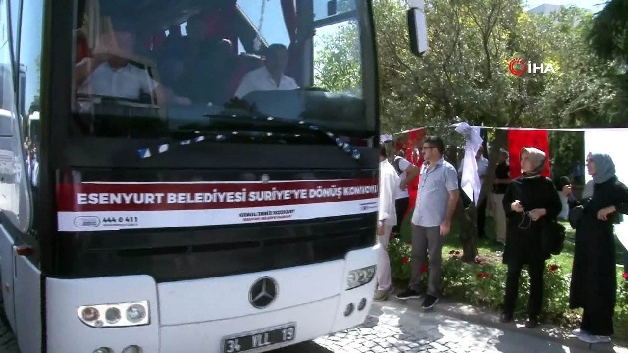 Esenyurt’ta yaşayan 117 Suriyeli, ülkesine kesin dönüş yaptı