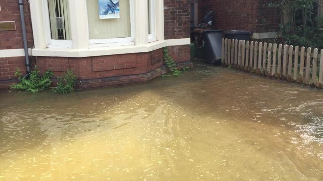 London Road flooding