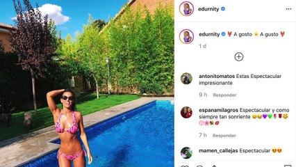 Edurne presume de curvas en bikini