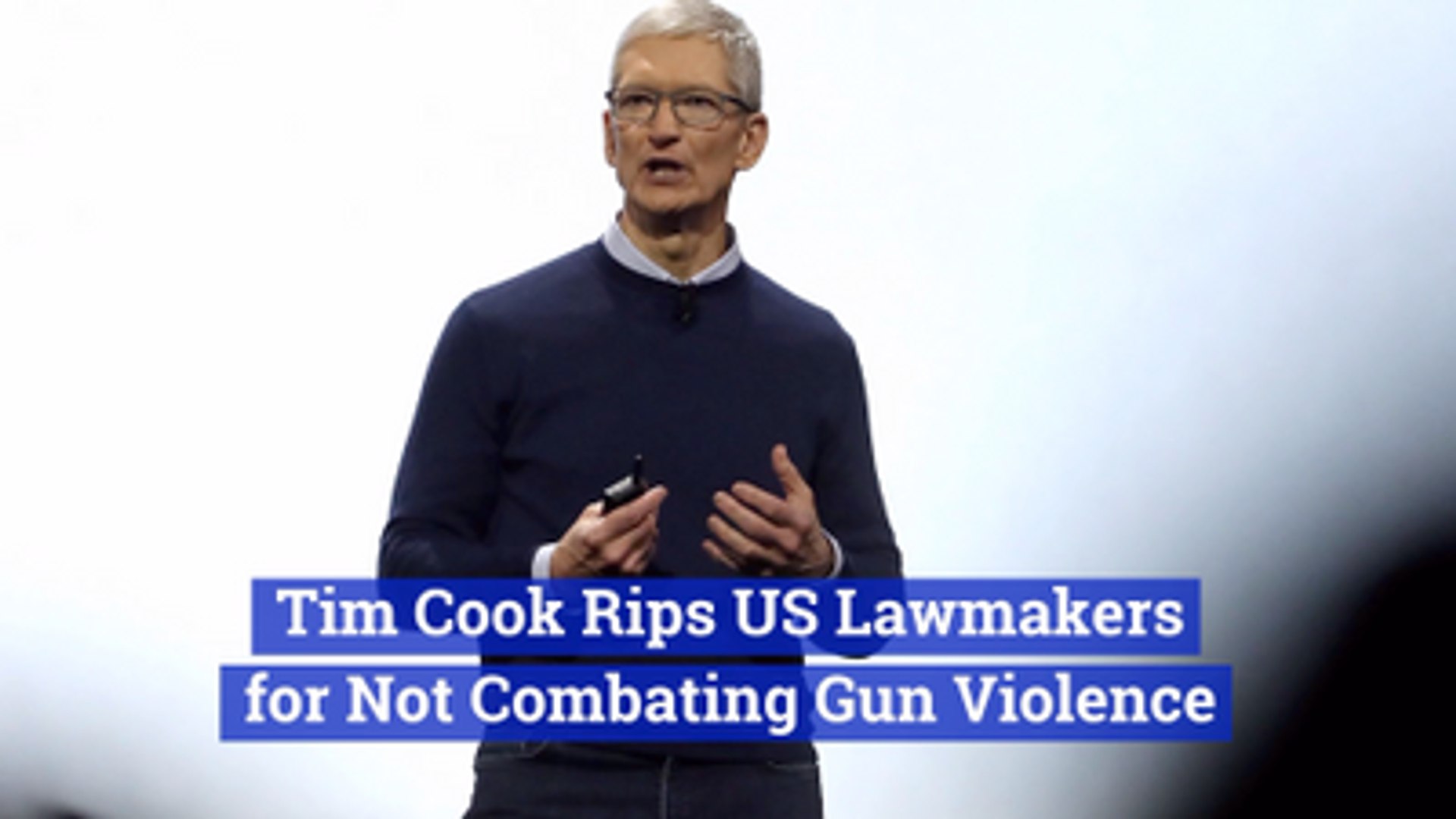 ⁣Tim Cook Speaks Up About Gun Violence