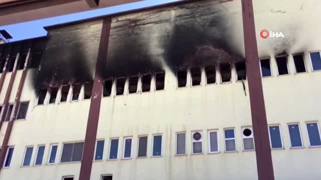 Zonguldak'ta 3 saat boyunca yanan fındık fabrikasında inceleme çalışmaları sürüyor
