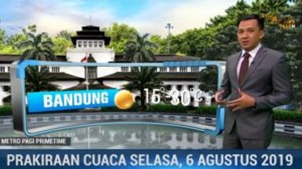 Prakiraan Cuaca Selasa 6 Agustus 2019
