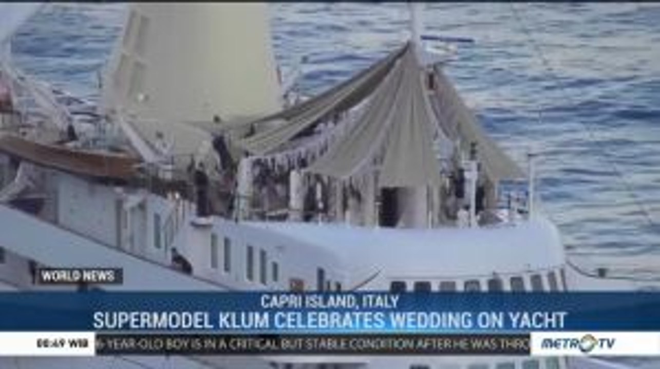 Supermodel Klum Celebrates Wedding on Yacht