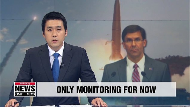 U.S. will not overreact to N. Korea's recent series of missile launches: Esper