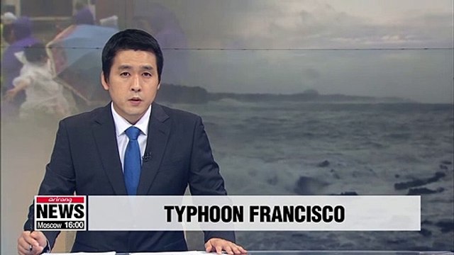 Flights, ferries cancelled in Busan as Typhoon Francisco moves north