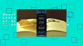 About For Books  Prince Lestat and the Realms of Atlantis (The Vampire Chronicles, #12)  Review