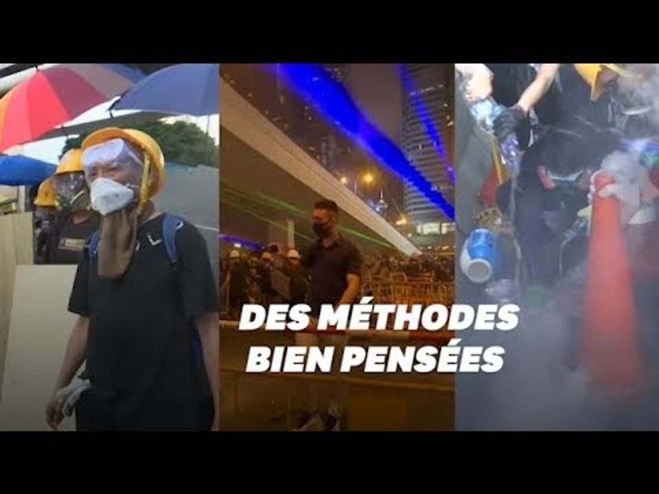 À Hong Kong, les méthodes ingénieuses des manifestants contre la police