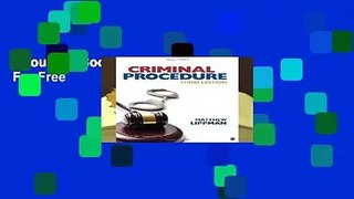 About For Books  Criminal Procedure  For Free