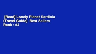 [Read] Lonely Planet Sardinia (Travel Guide)  Best Sellers Rank : #4