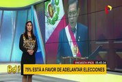 Congresistas opinan: 75% de peruanos aprueba adelanto de elecciones