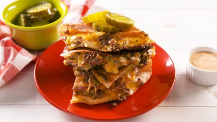 This Cheesy Beef Quesadilla Tastes Just Like A Big Mac