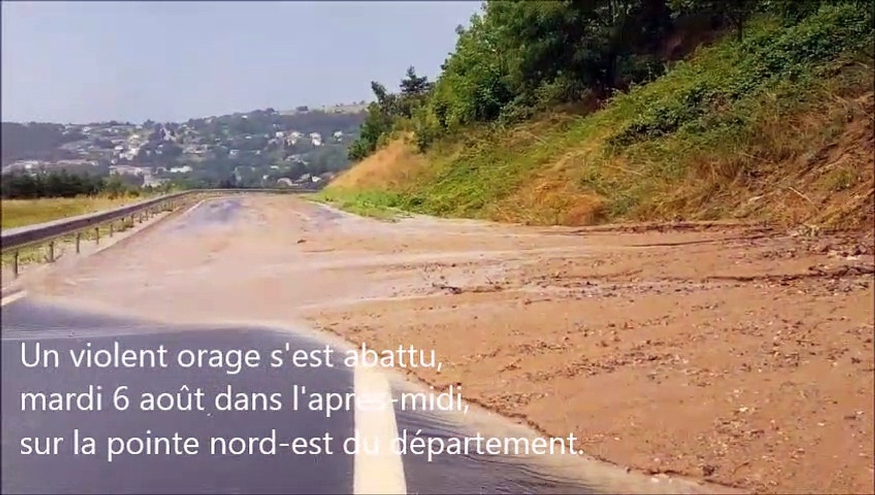 Orage sur Pont-Salomon et Aurec-sur-Loire (43), mardi 6 août 2019