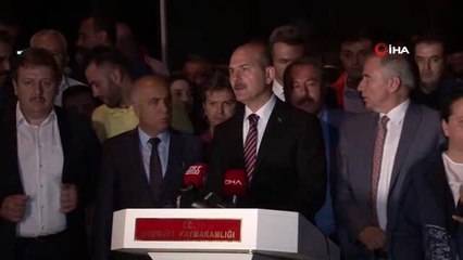 Bakan Soylu: "390 evde hasar meydana geldi ve 83 kişi hastanelere başvurdu"