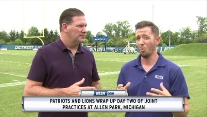 Patriots, Lions Have Small Skirmish At Joint Practice