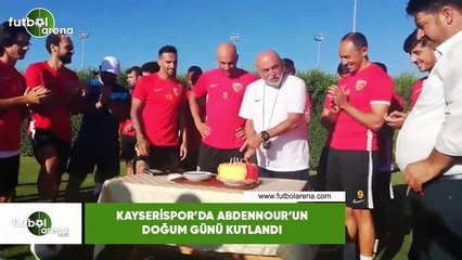Kayserispor'da Abdennour'un doğum günü kutlandı