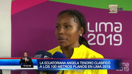 Ángela Tenorio clasificó a los 100 metros planos en Panamericanos