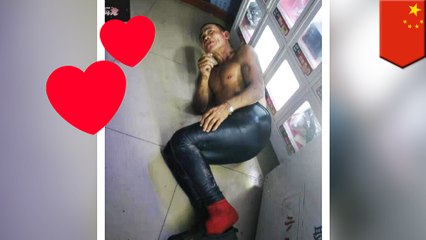 'Muscle man' breaks into vending machine for life-size doll