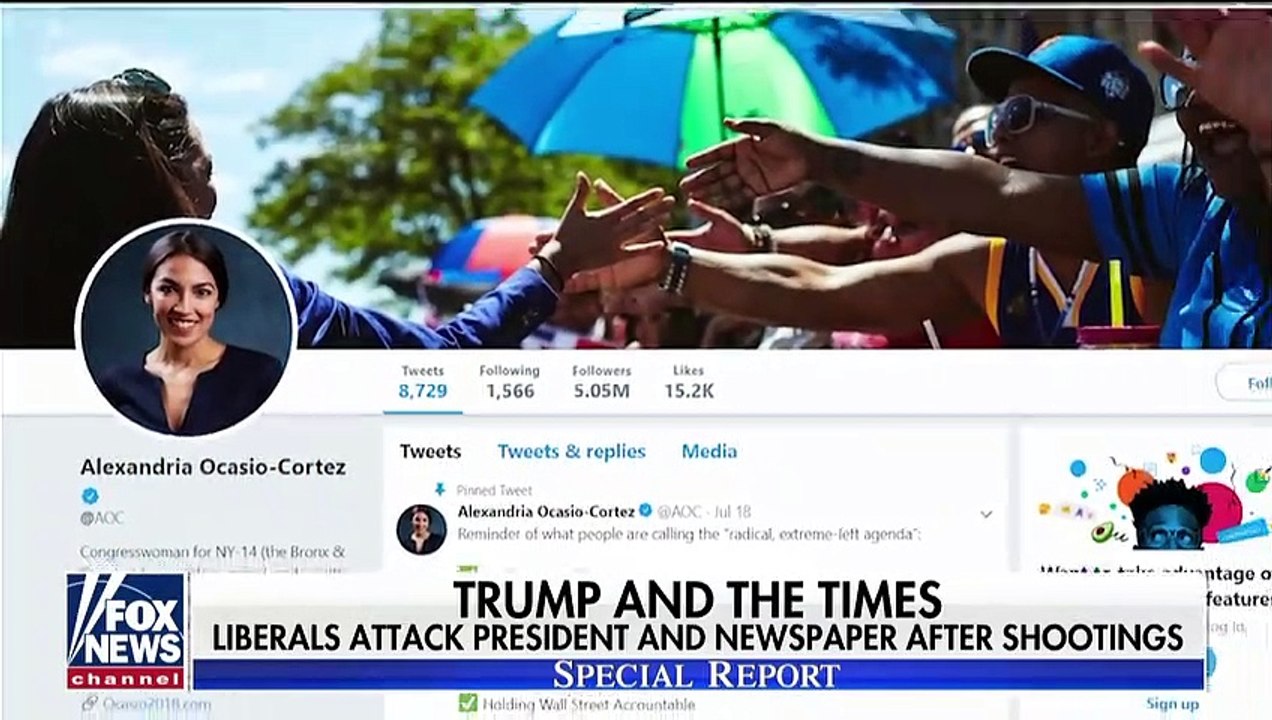 Liberals attack Trump, New York Times after mass shootings - Fox News
